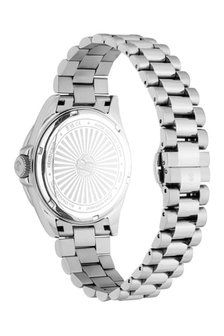 Reloj de cuarzo de acero - Plateado