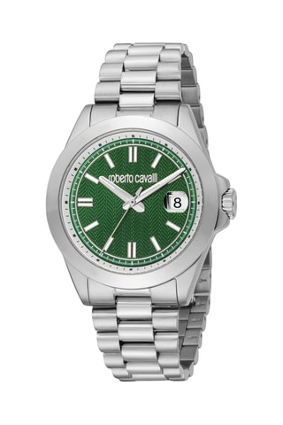 Reloj de cuarzo de acero - Plateado