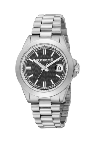 Reloj de cuarzo de acero - Plateado