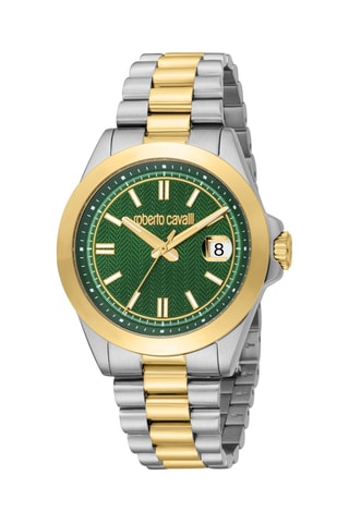 Reloj de cuarzo de acero - Dorado y plateado