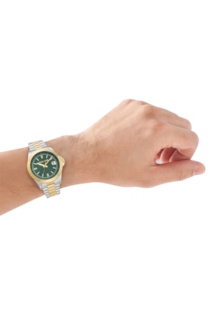 Reloj de cuarzo de acero - Dorado y plateado