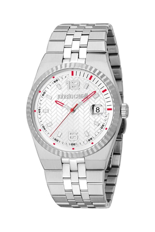Reloj de cuarzo de acero - Plateado
