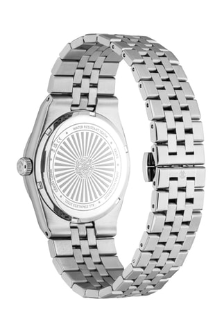 Reloj de cuarzo de acero - Plateado