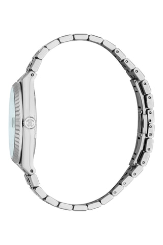 Reloj de cuarzo de acero - Plateado