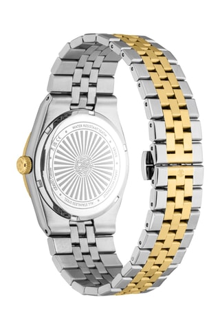 Reloj de cuarzo de acero - Dorado y plateado