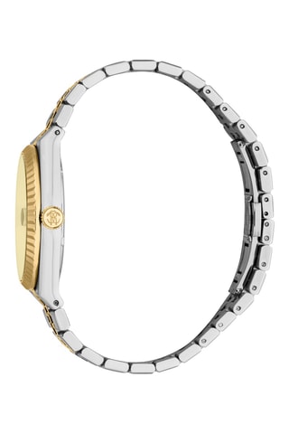 Reloj de cuarzo de acero - Dorado y plateado