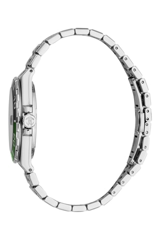 Reloj de cuarzo de acero - Plateado y negro