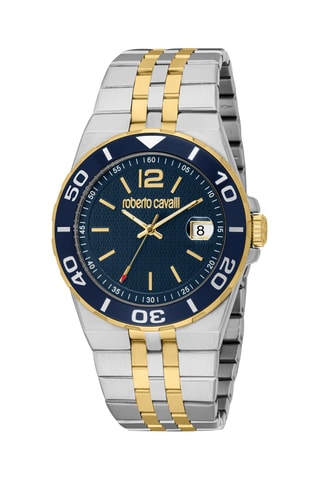 Reloj de cuarzo de acero - Plateado y dorado