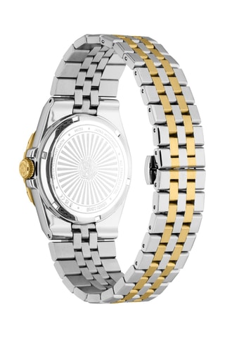 Reloj de cuarzo de acero - Plateado y dorado