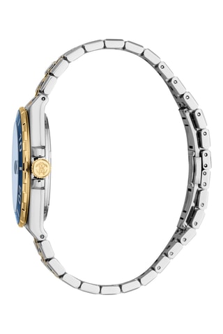 Reloj de cuarzo de acero - Plateado y dorado