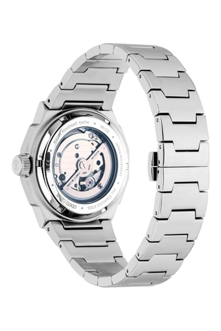 Reloj automático de acero - Plateado