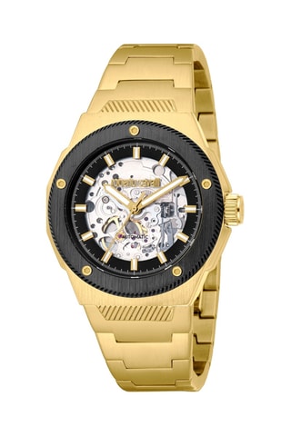 Reloj automático de acero - Dorado y negro