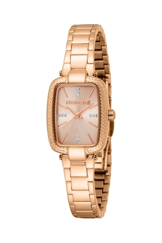 Reloj de cuarzo de acero - Rosa dorado