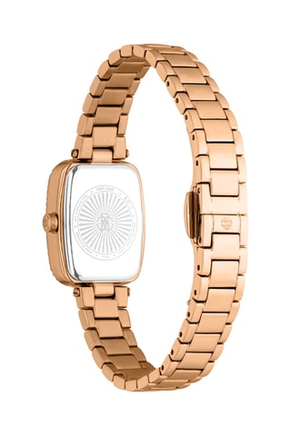 Reloj de cuarzo de acero - Rosa dorado