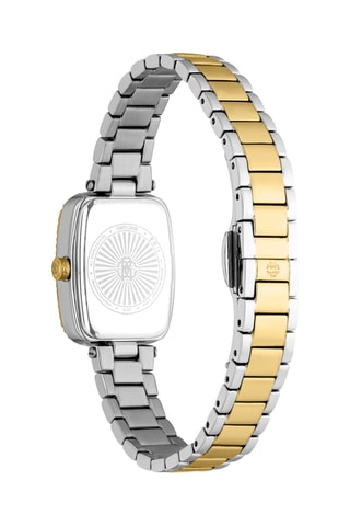 Reloj de cuarzo de acero - Dorado y plateado