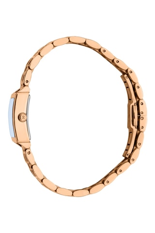 Reloj de cuarzo de acero - Rosa dorado y azul
