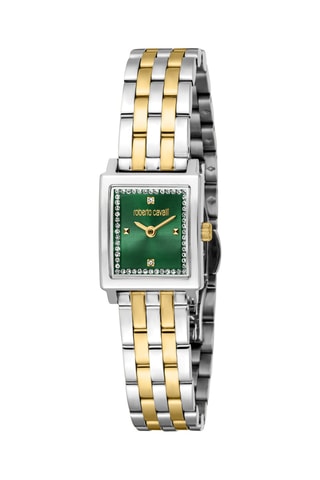 Reloj de cuarzo de acero - Plateado y dorado