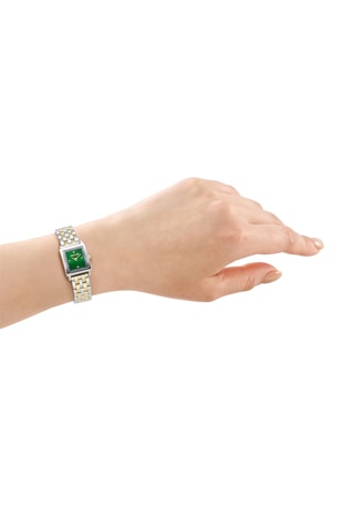 Reloj de cuarzo de acero - Plateado y dorado