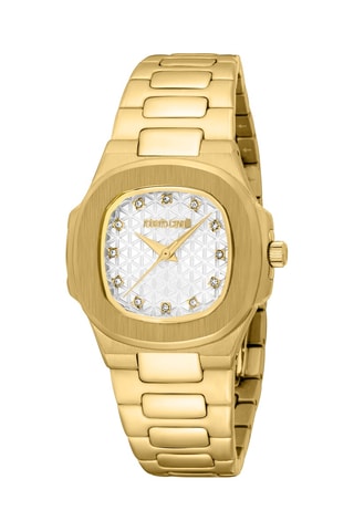 Reloj de cuarzo de acero - Dorado y plateado