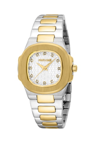 Reloj de cuarzo de acero - Dorado y plateado