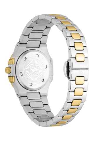 Reloj de cuarzo de acero - Dorado y plateado