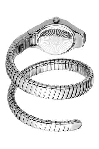 Reloj de cuarzo de acero - Plateado