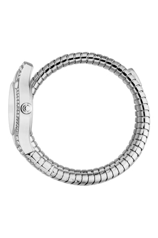Reloj de cuarzo de acero - Plateado