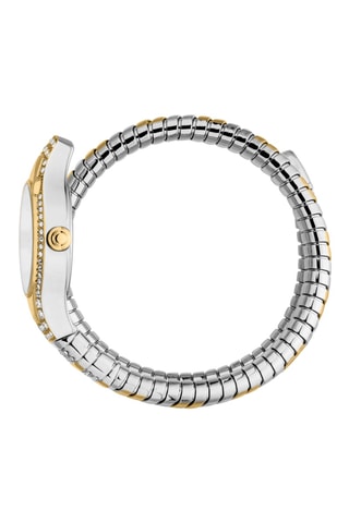 Reloj de cuarzo de acero - Plateado y dorado