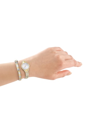 Reloj de cuarzo de acero - Plateado y dorado