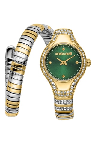 Reloj de cuarzo de acero - Dorado y plateado