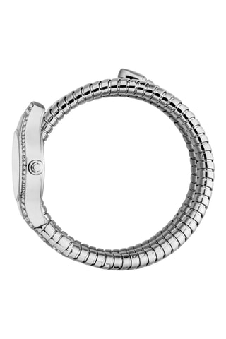 Reloj de cuarzo de acero - Plateado