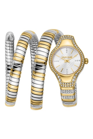 Reloj de cuarzo de acero - Dorado y plateado