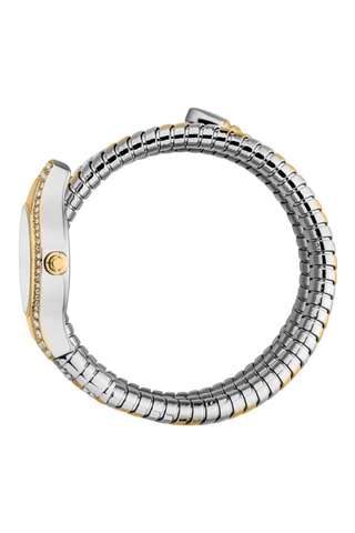 Reloj de cuarzo de acero - Dorado y plateado