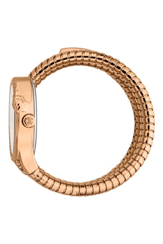 Reloj de cuarzo de acero - Rosa dorado y blanco