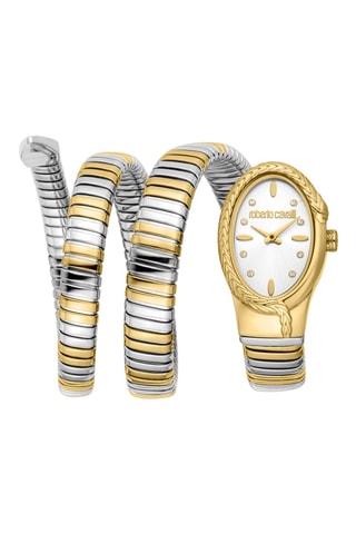 Reloj de cuarzo de acero - Dorado y plateado