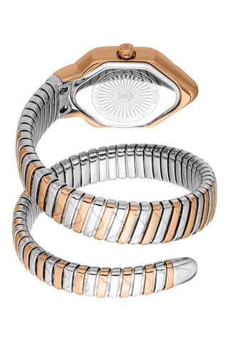 Reloj de cuarzo de acero - Rosa dorado y plateado