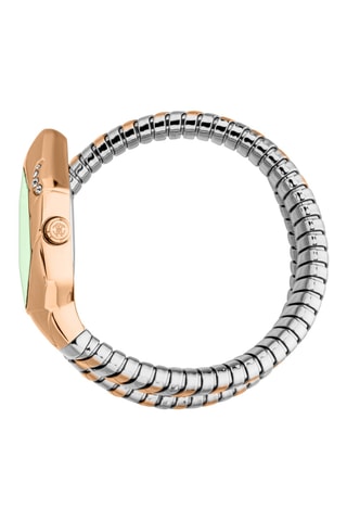 Reloj de cuarzo de acero - Rosa dorado y plateado