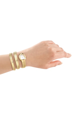 Reloj de cuarzo de acero - Dorado y plateado