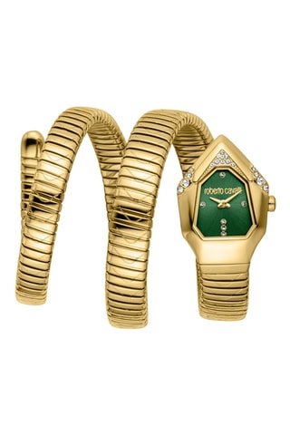 Reloj de cuarzo de acero - Dorado y verde