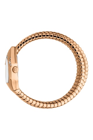 Reloj de cuarzo de acero - Rosa dorado y plateado