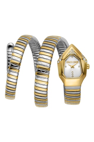 Reloj de cuarzo de acero - Dorado y plateado