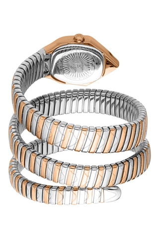Reloj de cuarzo de acero - Rosa dorado y plateado
