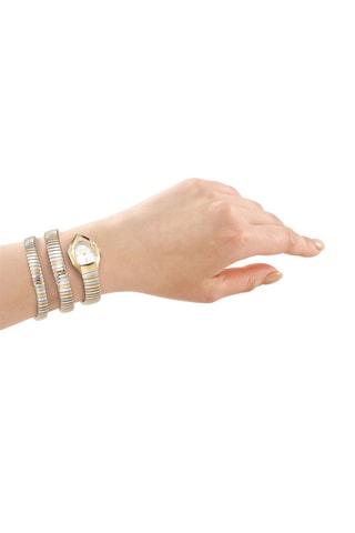Reloj de cuarzo de acero - Dorado y plateado