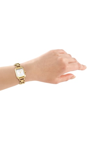 Reloj de cuarzo de acero - Dorado y plateado