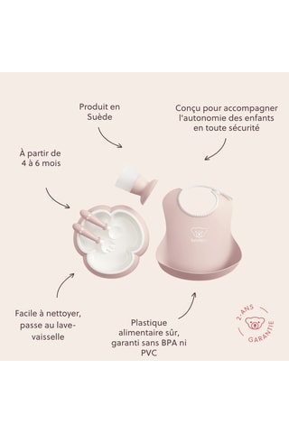 Ensemble repas bébé - 5 pièces - Dès 4 à 6 mois