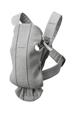 Porte-bébé Mini - De la naissance à 12 mois - Jusqu'à 11 kg - Gris clair