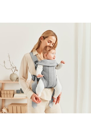 Porte-bébé Mini - De la naissance à 12 mois - Jusqu'à 11 kg - Gris clair