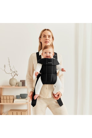 Porte-bébé Mini - De la naissance à 12 mois - Jusqu'à 11 kg - Noir