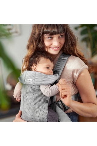 Porte-bébé Mini - De la naissance à 12 mois - Jusqu'à 11 kg - Gris