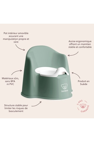 Pot fauteuil sans BPA - À partir de 2 ans - Jusqu'à 11 kg